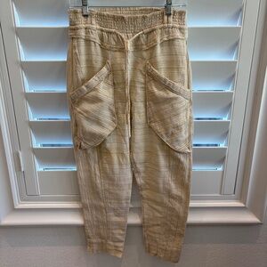 FREE PEOPLE SWEET ESCAPE TAPERED HIGH WAIST PANTS - XS